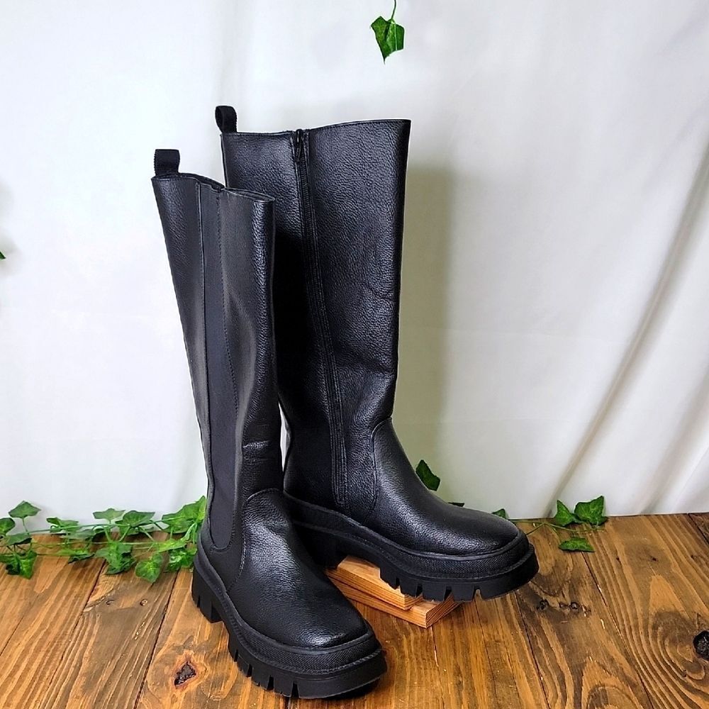 a new day Black Combat & Moto Boots